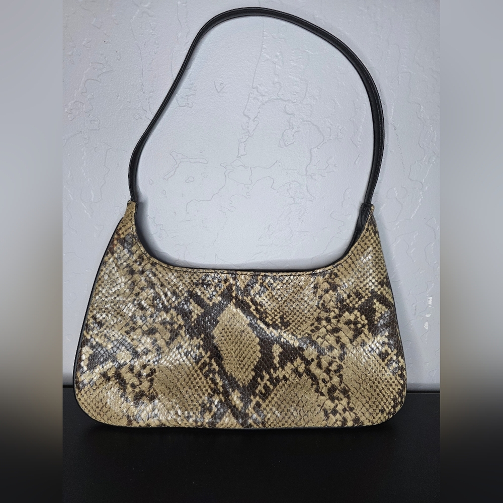 The Limited Faux Snakeskin Pattern Shoulder Bag Mini Purse